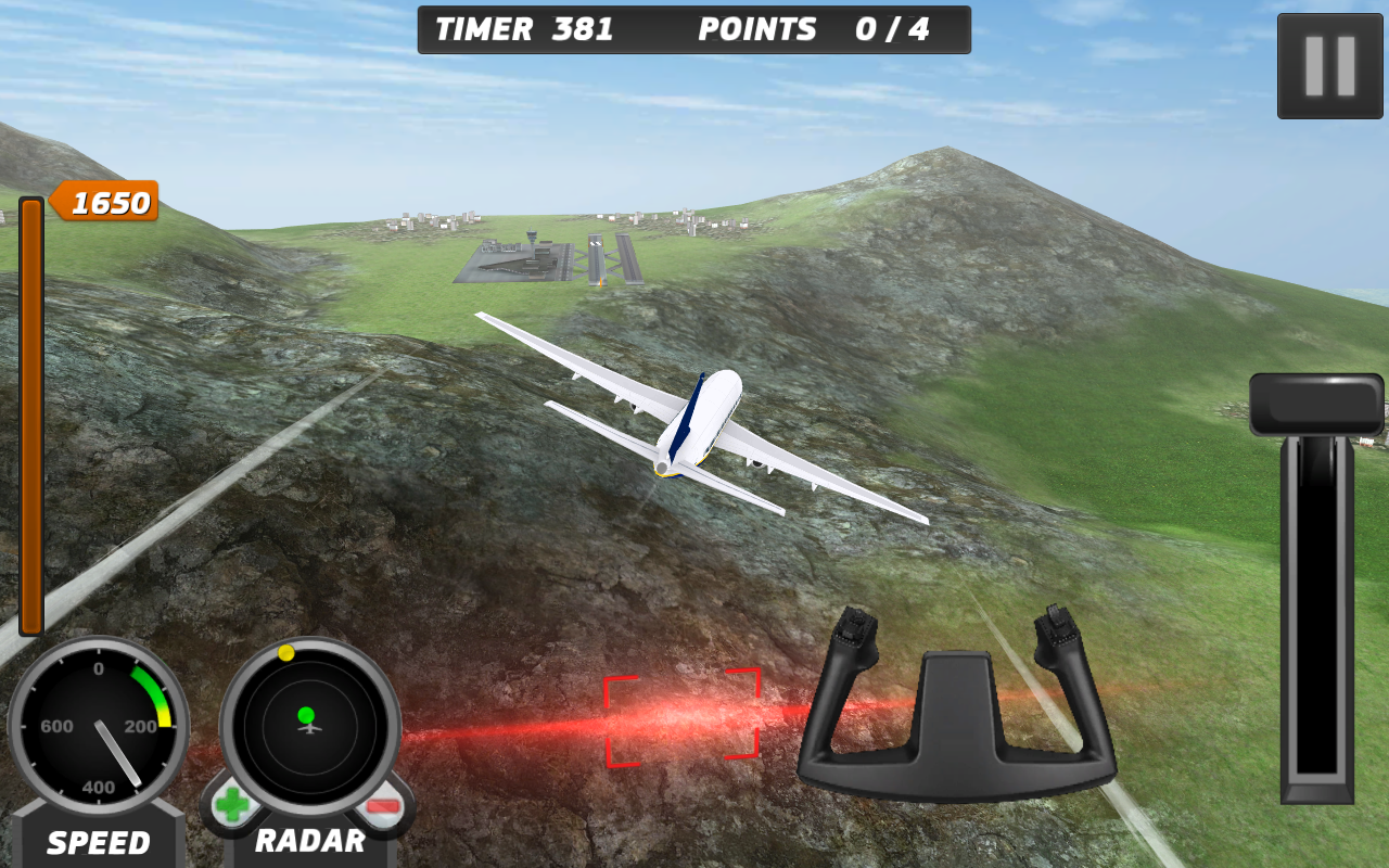 Flight pilot simulator game